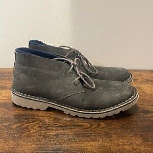Kenneth Cole gray suede lace up boots size 9.5 men